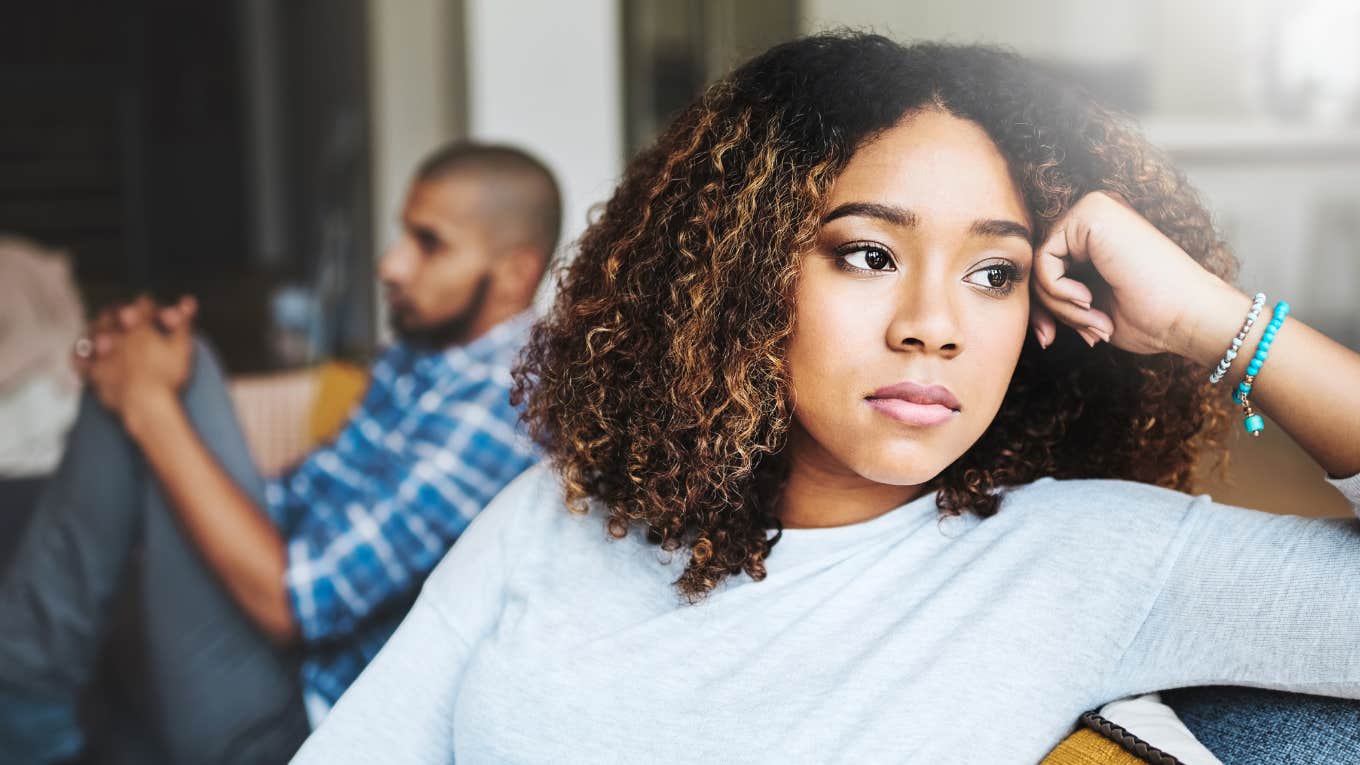 Things Deeply Unhappy Couples Do Without Even Realizing It, According To Psychology Deeply unhappy couple.