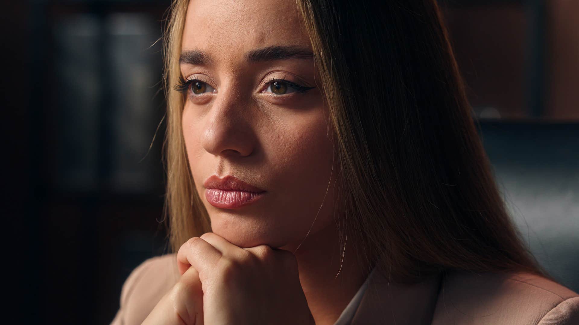 woman grieving part of herself thats gone