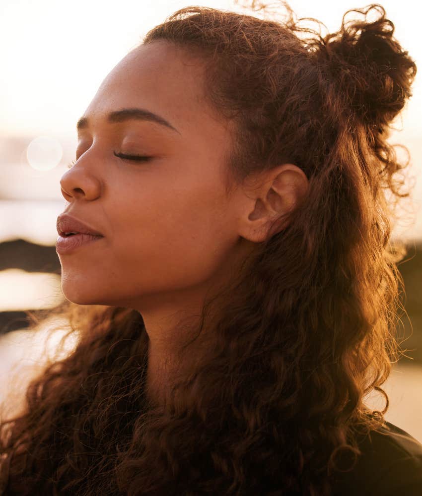 Calm person changes what no longer serves them