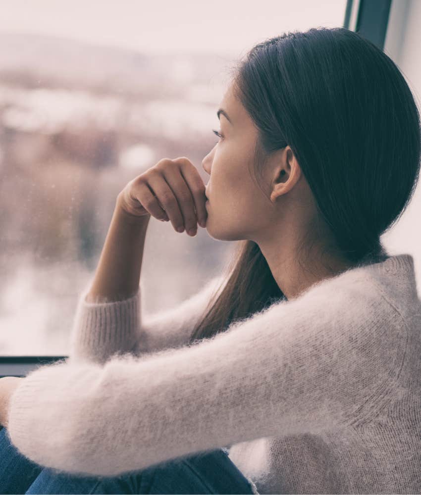 Person starts process of letting go