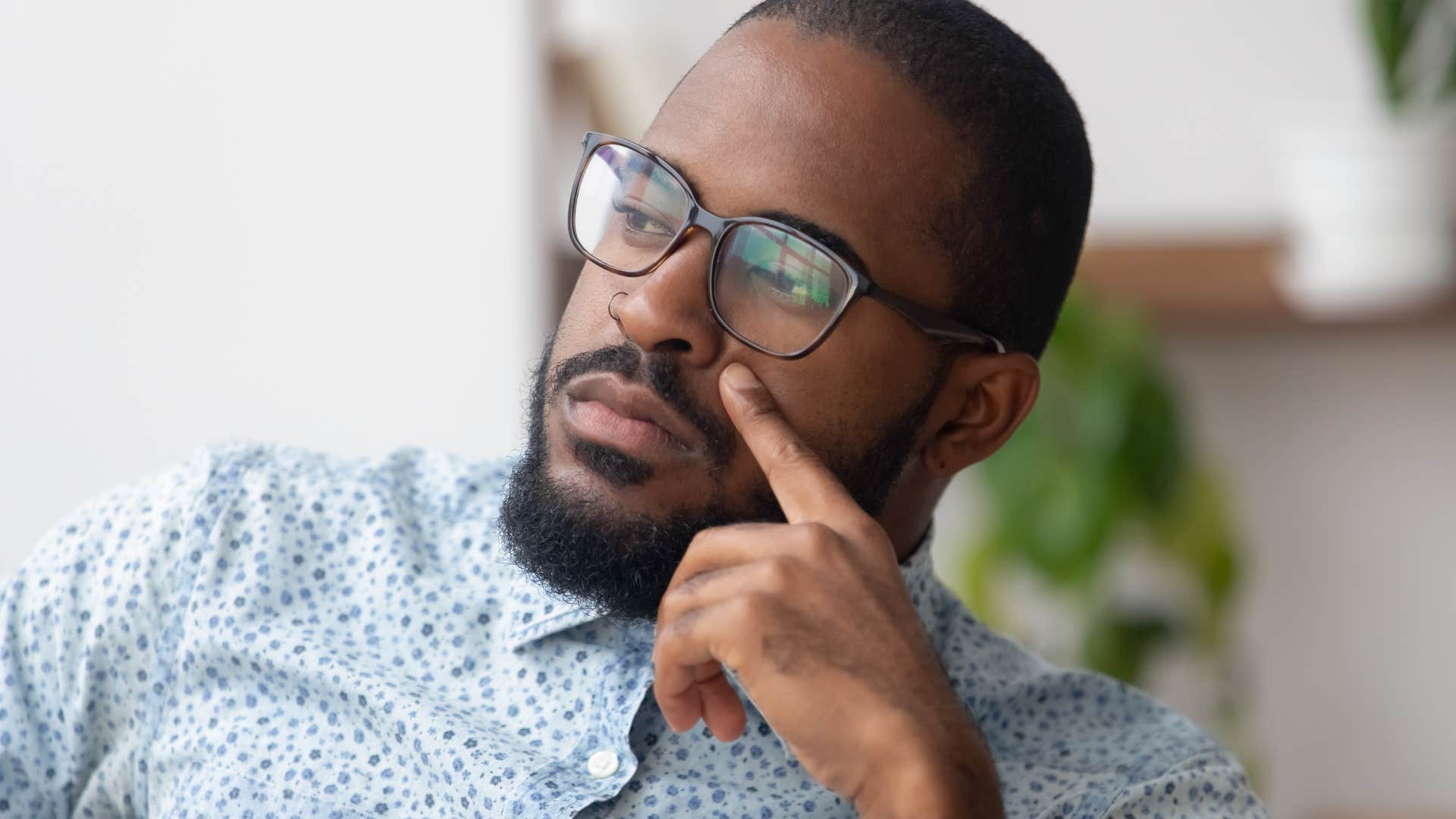 man who thinks hes the exception to the rules pondering