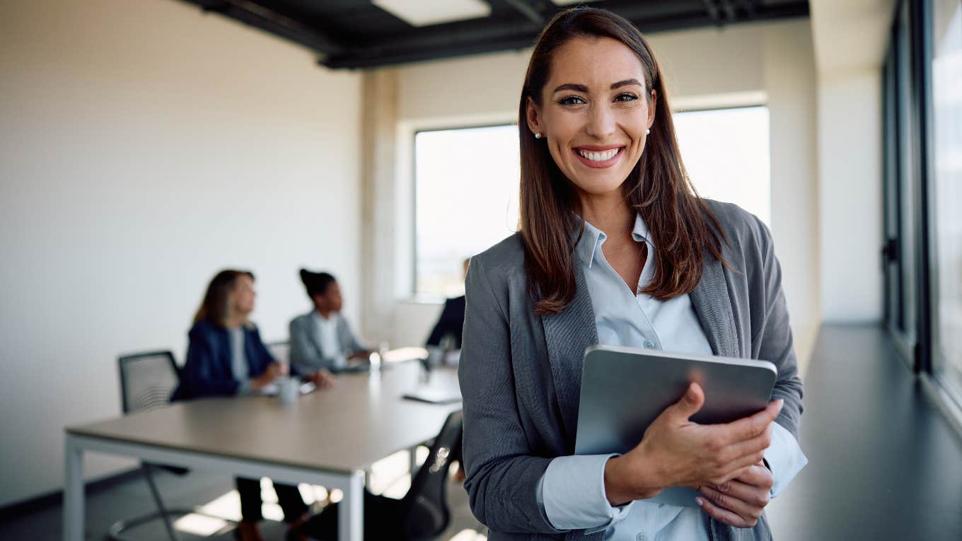 female CEO at her company
