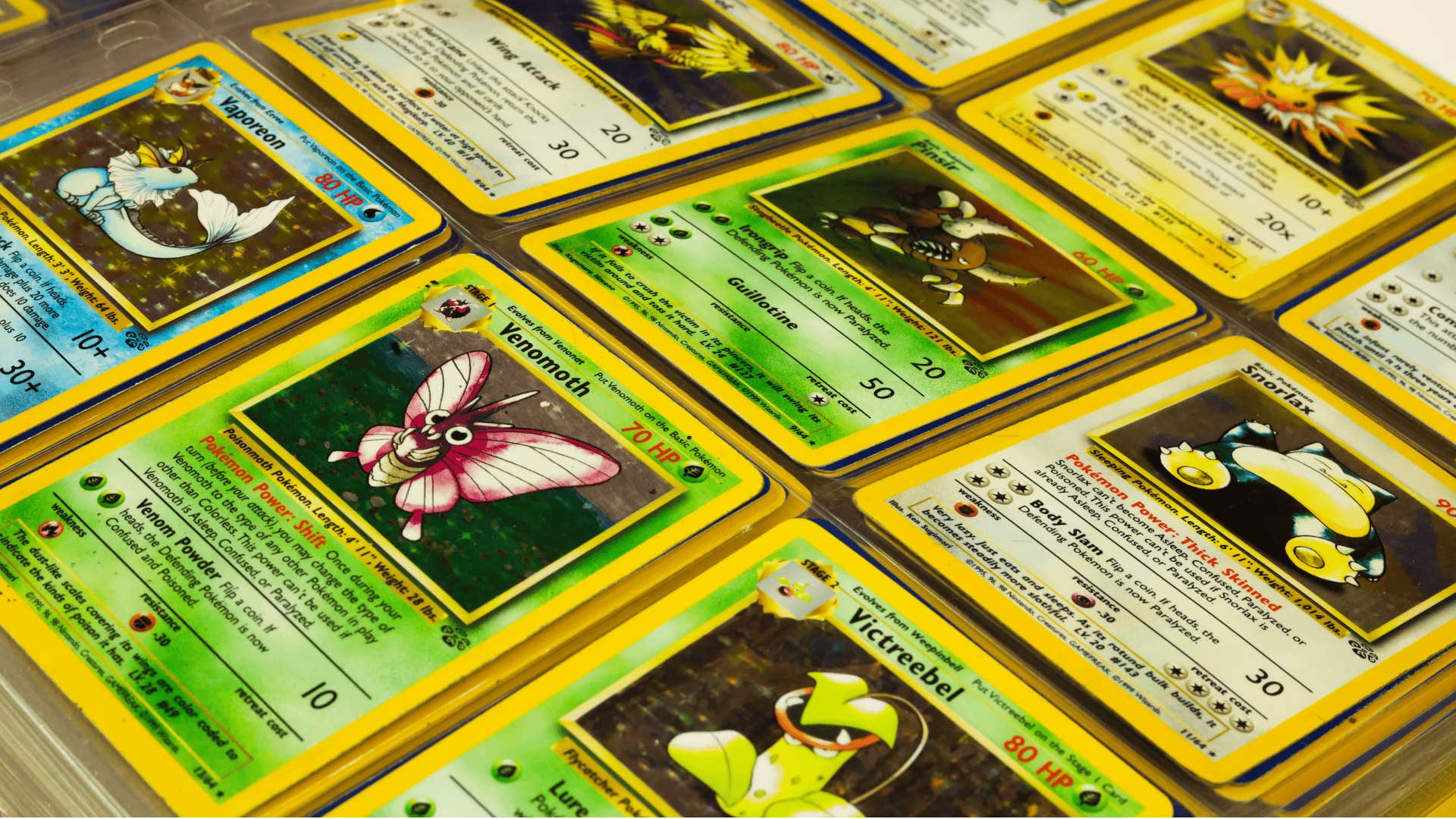 pokemon cards in trading card binder