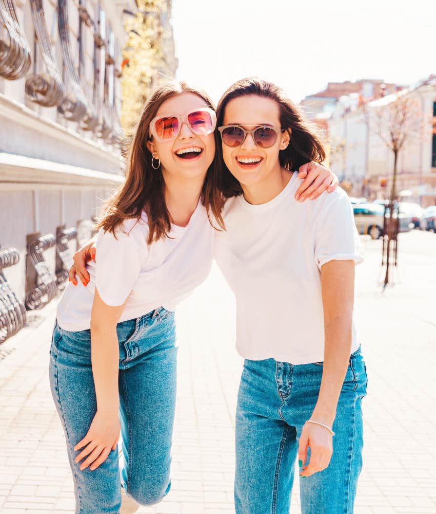 female sorority friends