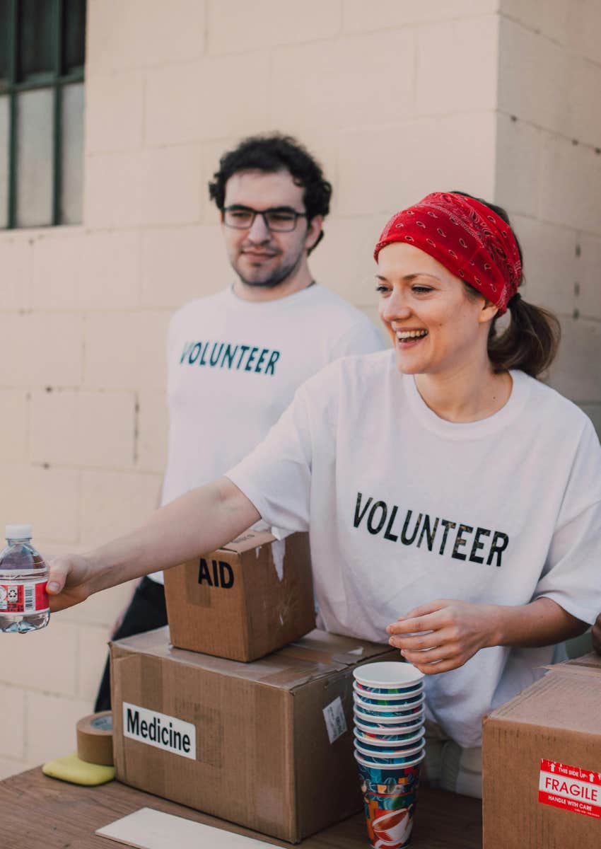 group of volunteers