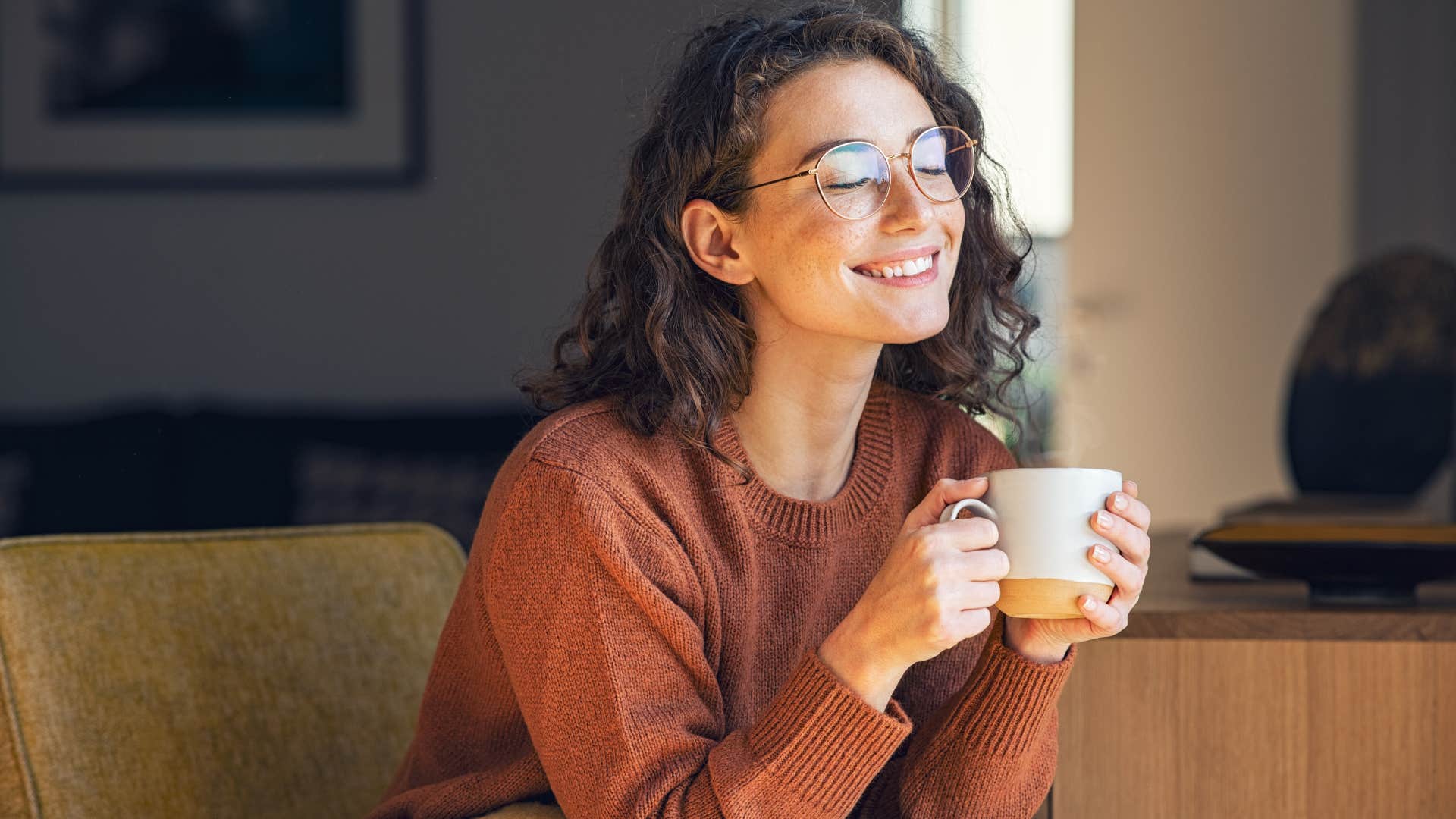 woman who is naturally positive as she is flexible