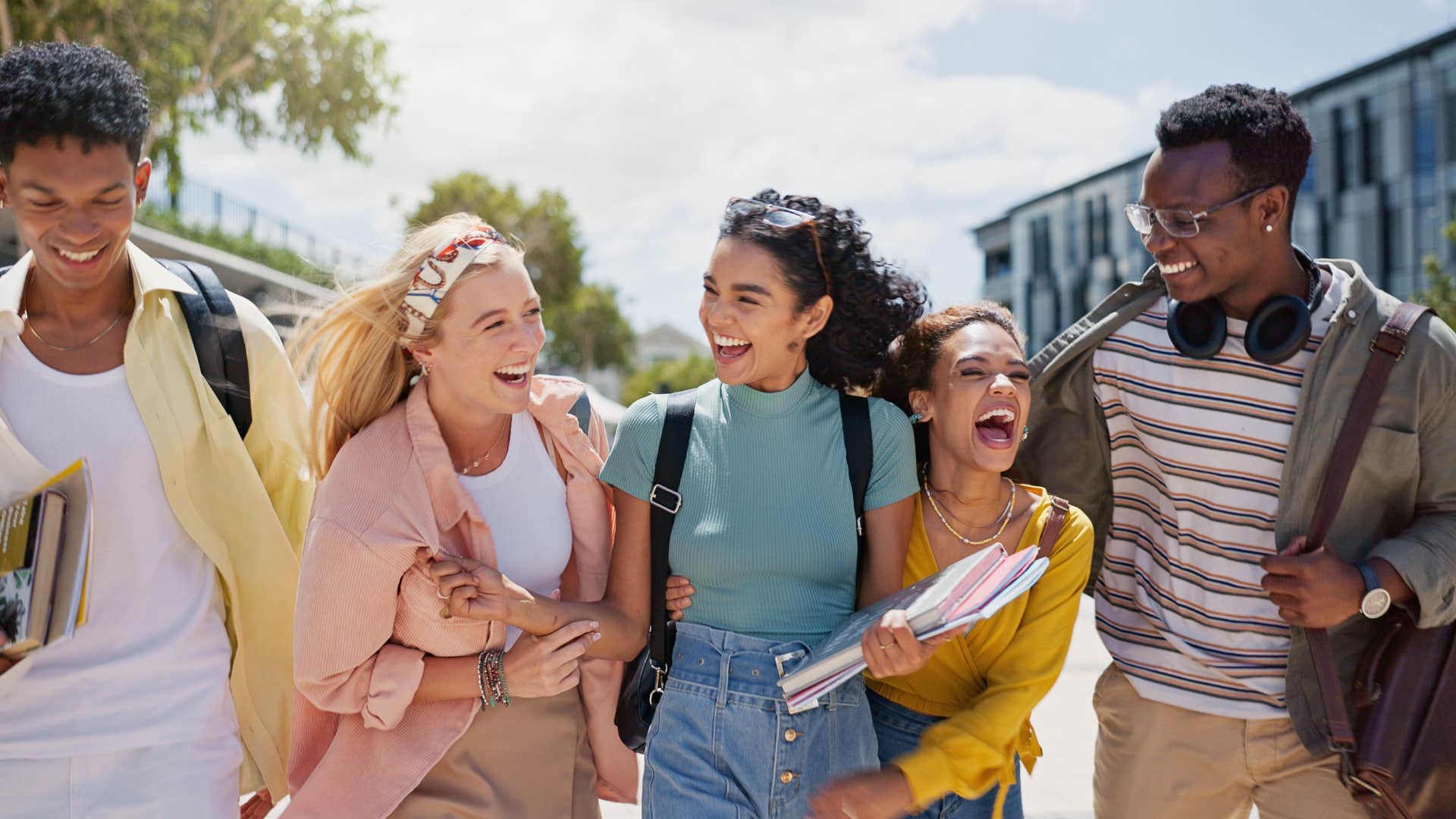 woman who is naturally positive as she surrounds herself with good people
