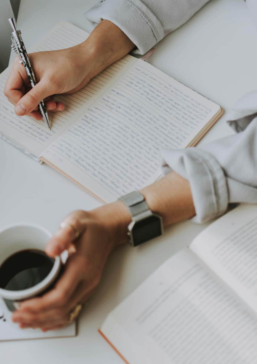 woman creative writing hobby make her happier smarter