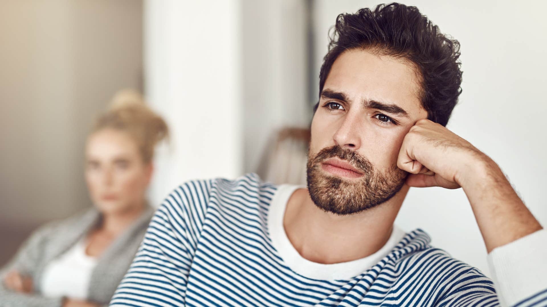 Man thinking "I shouldn't have to sacrifice anything for my soulmate."