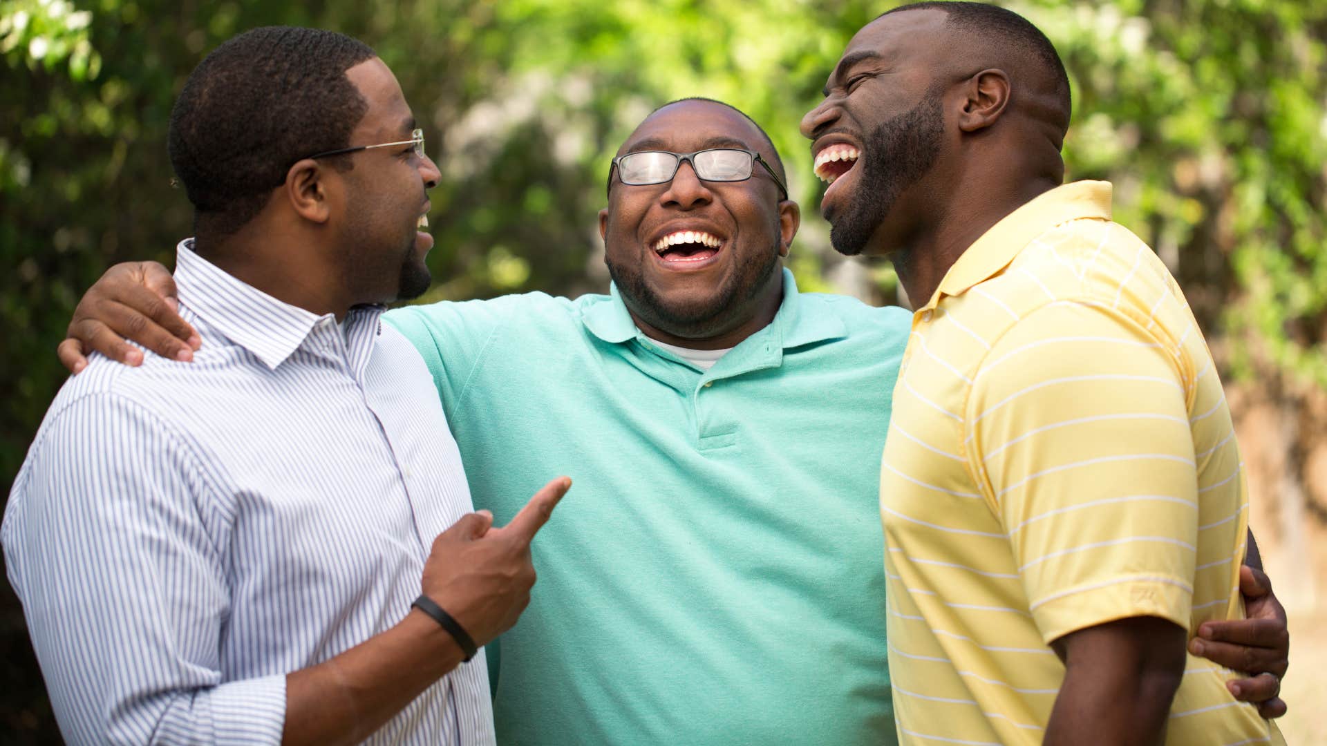 man saying I believe in you to his friends