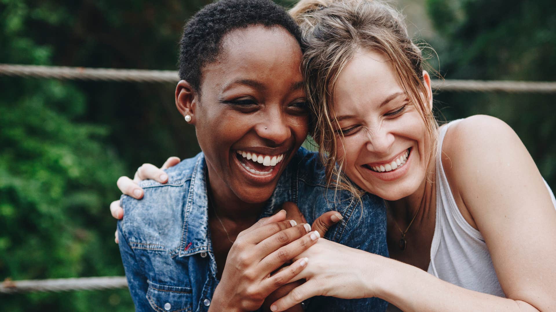 woman happy for friend saying you look so beautiful