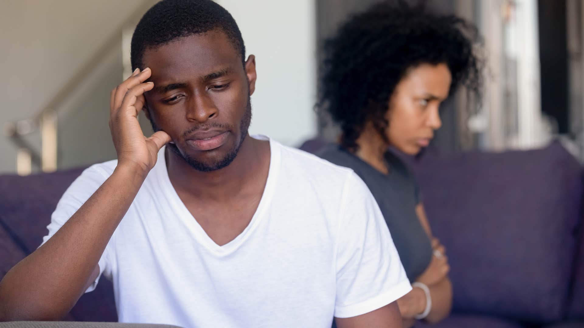 husband and wife experiencing a lack of emotional connection