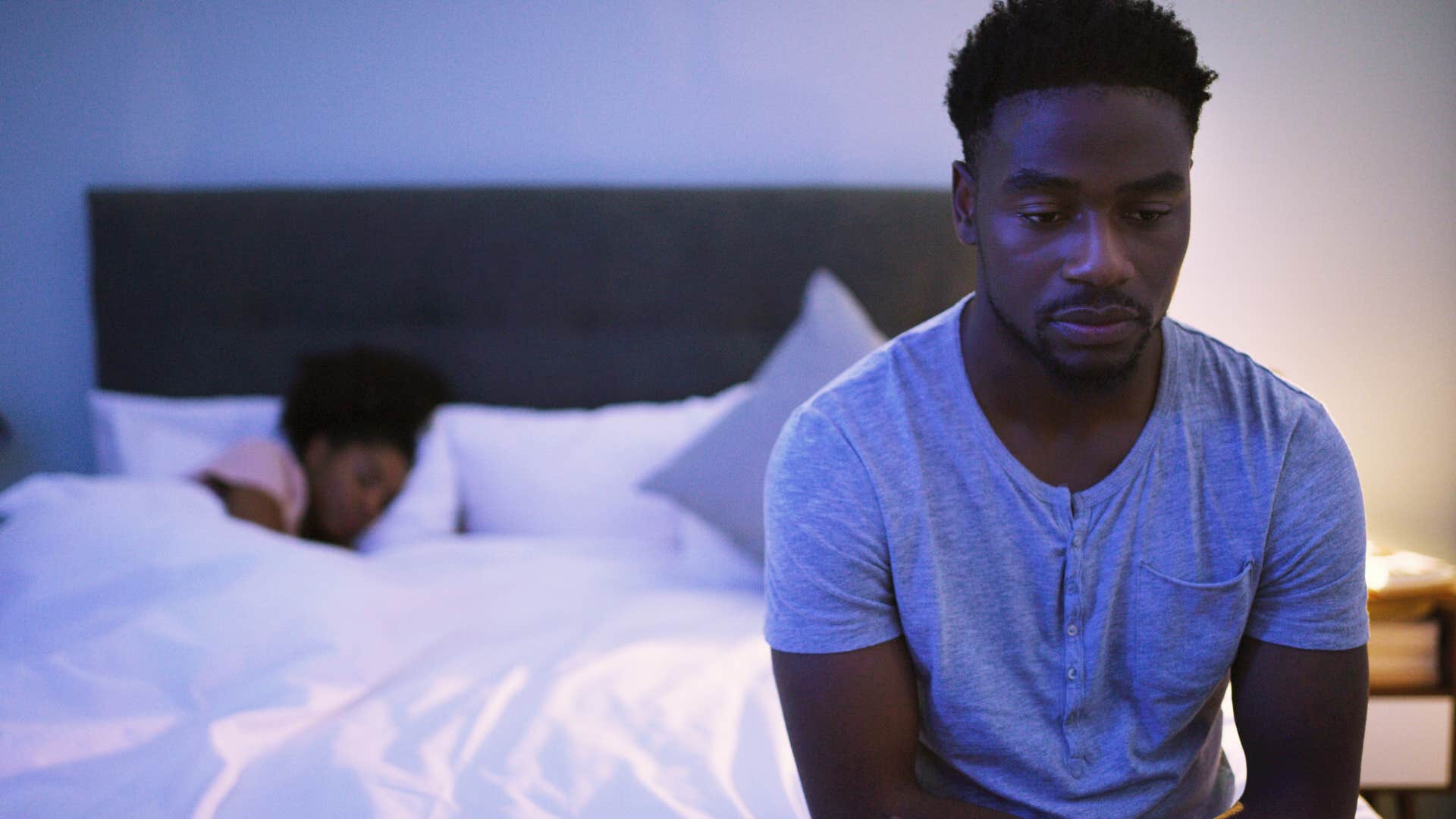 husband who doesn't feel appreciated turned away from wife