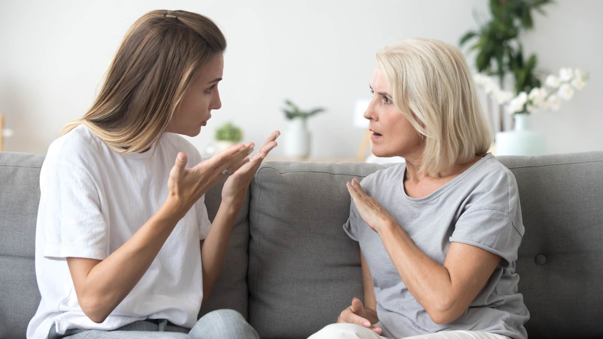 woman using the trick of asking questions of her manipulative parent