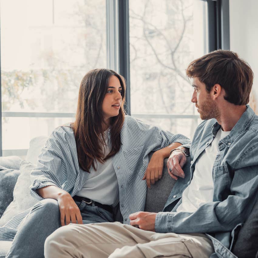 man who truly loves woman as he becomes quiet