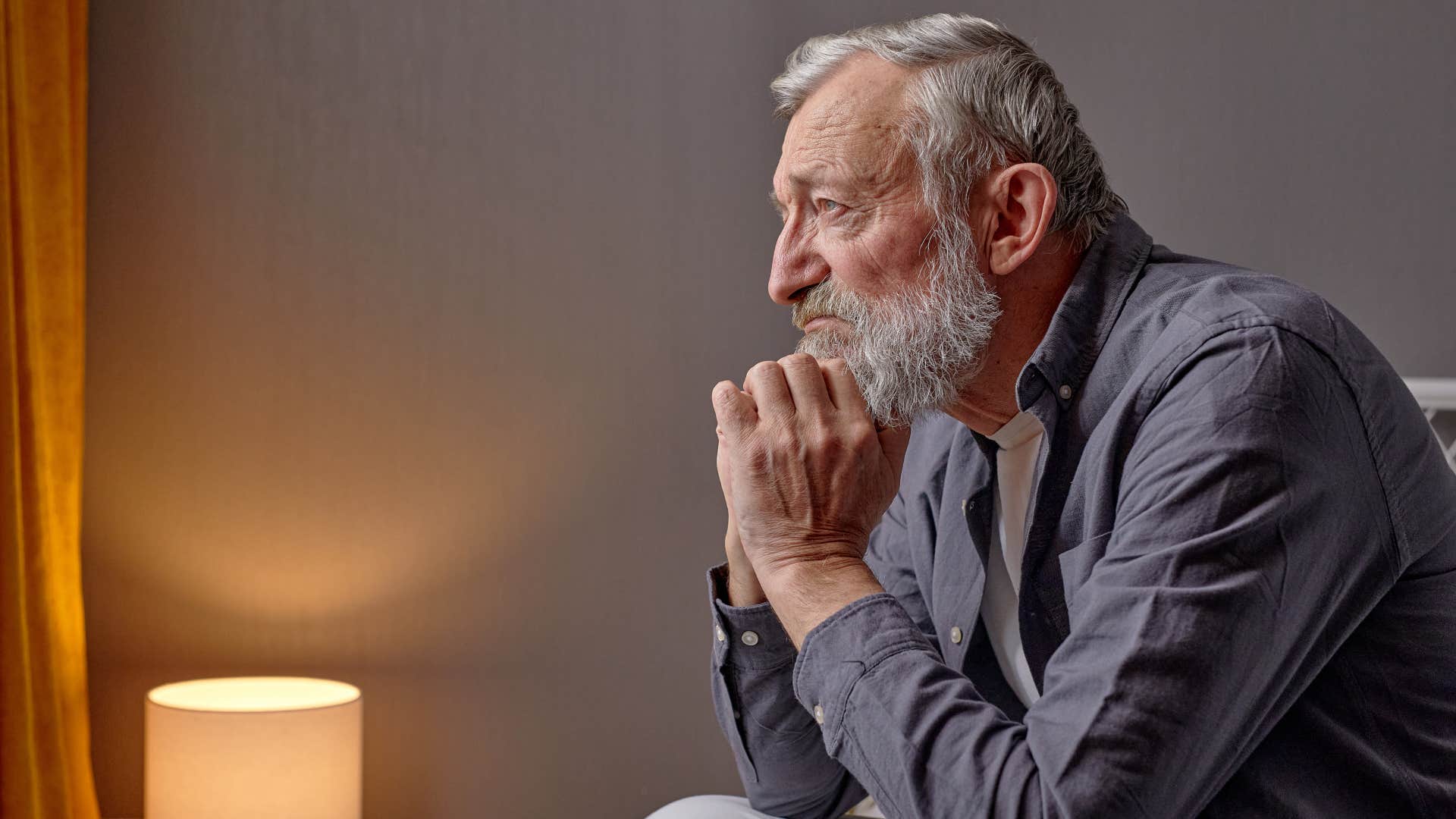 lights left on in a lonely parent's house