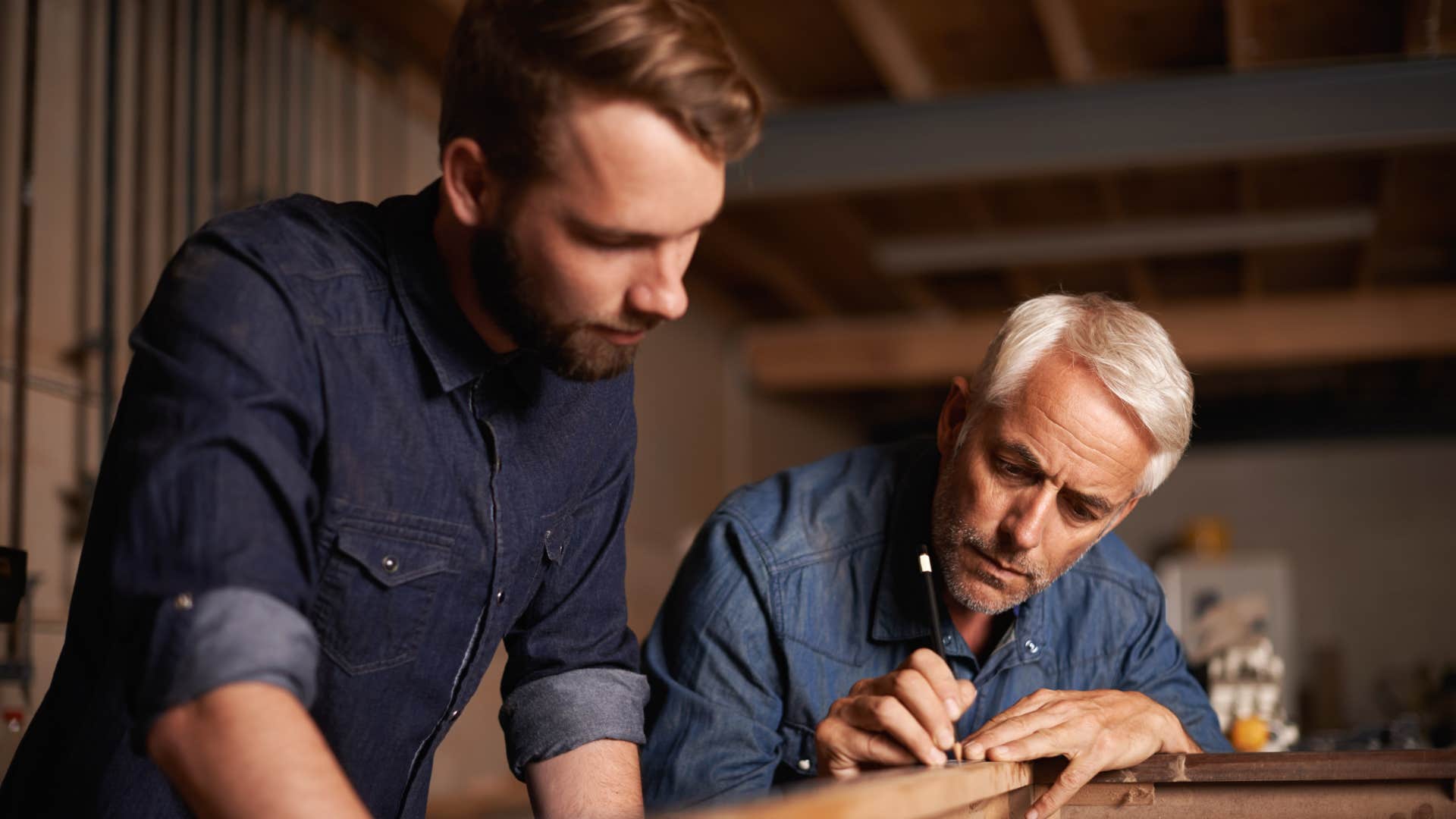 man making memories that mean something with his dad
