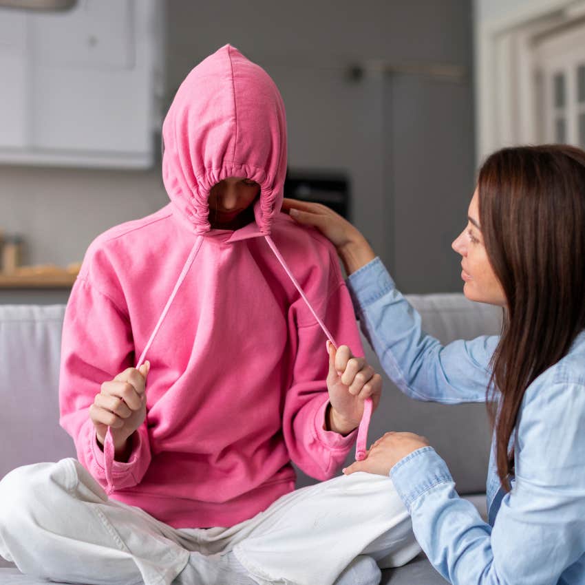 mother who wasn't ready to parent telling child you have to go to college