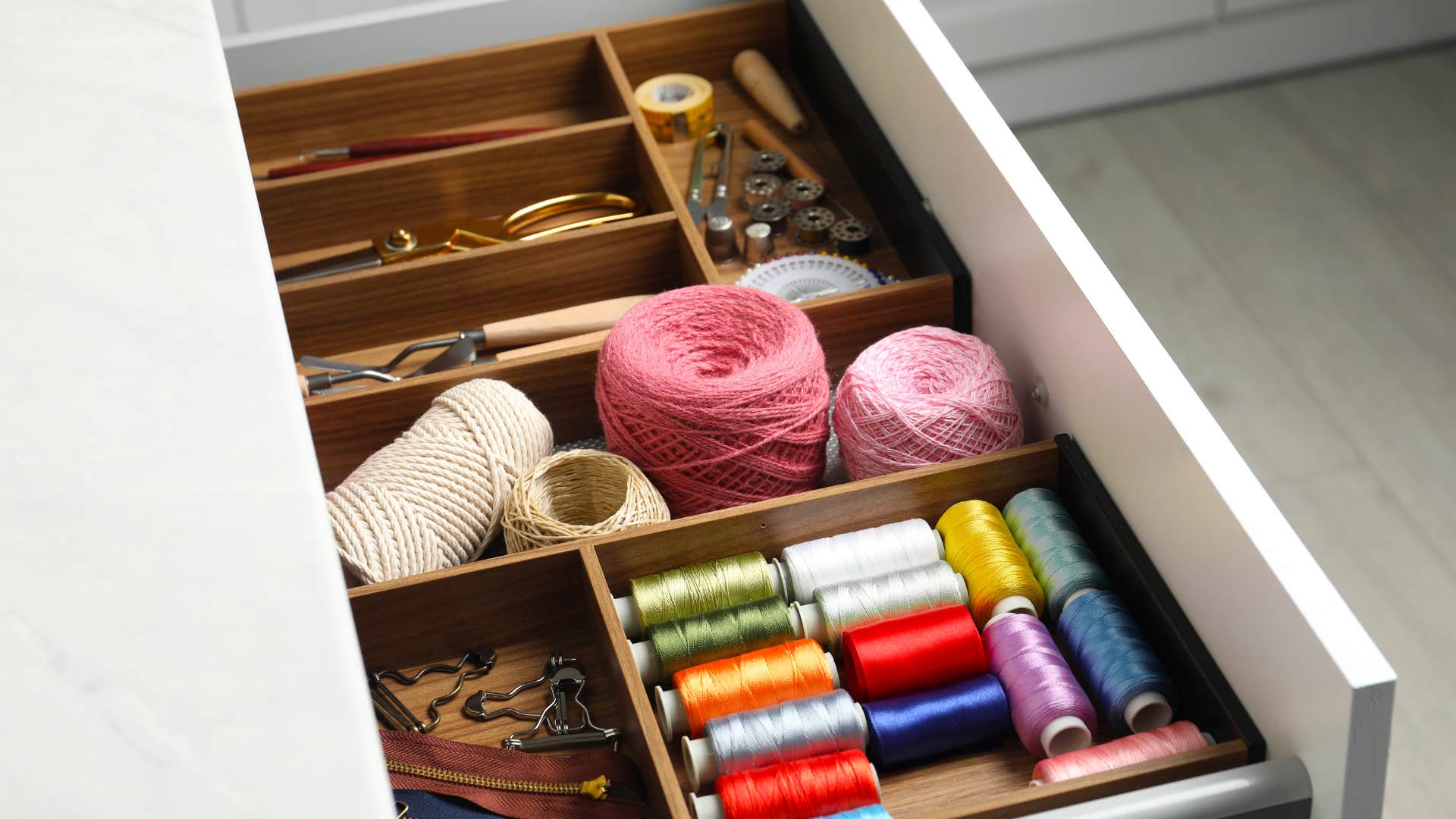if you hide sewing kit in a junk drawer you’re much smarter than average