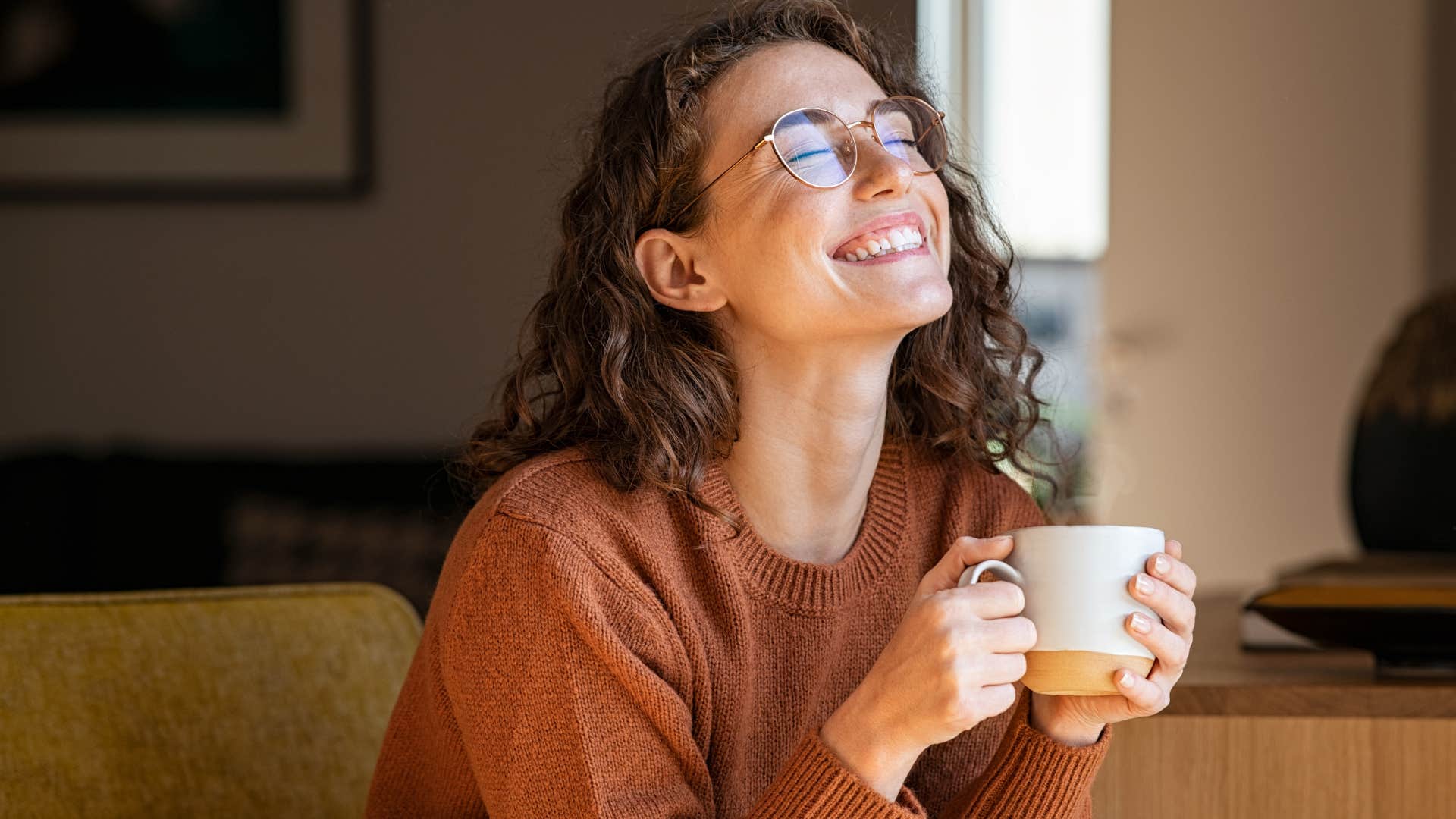 woman keeping her phone on DND enjoying silence