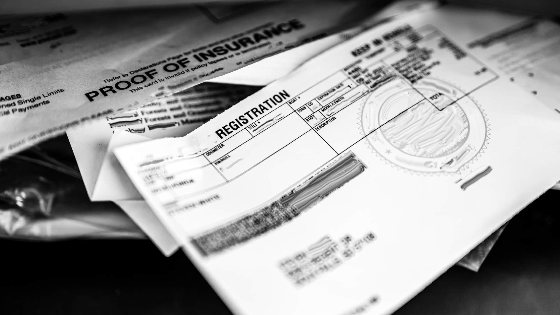 if you see these things in a man’s car he’s mentally checked out of life expired registration