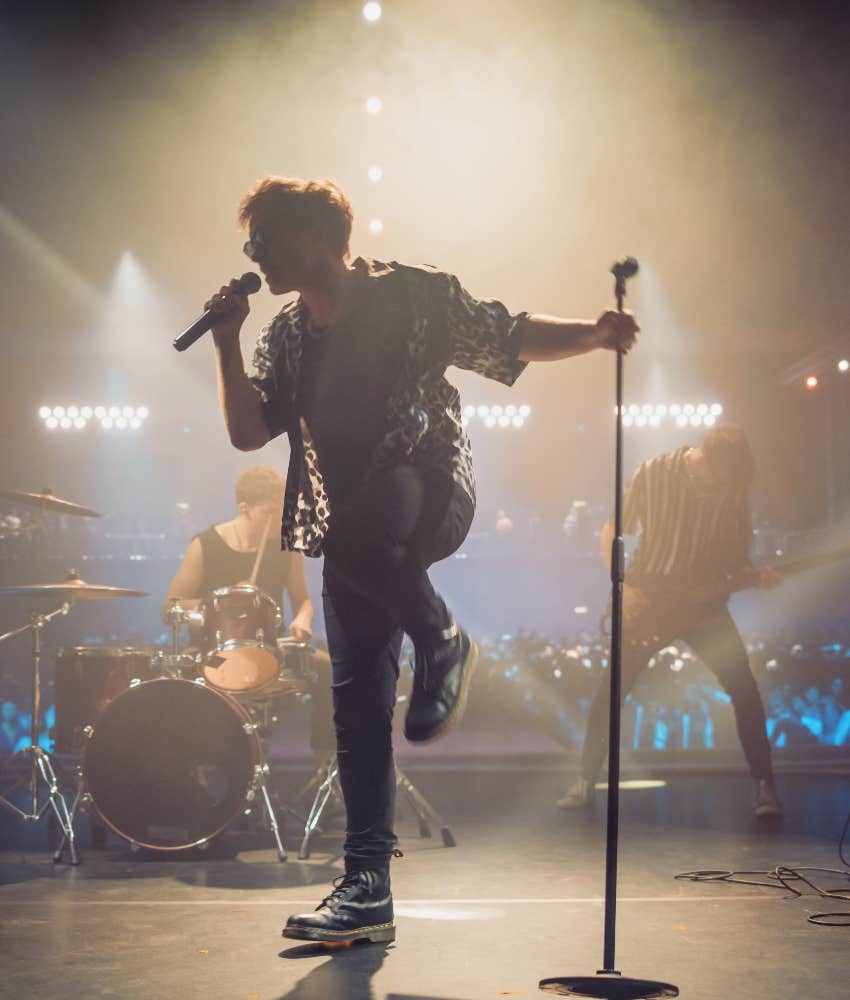 artist performing concert