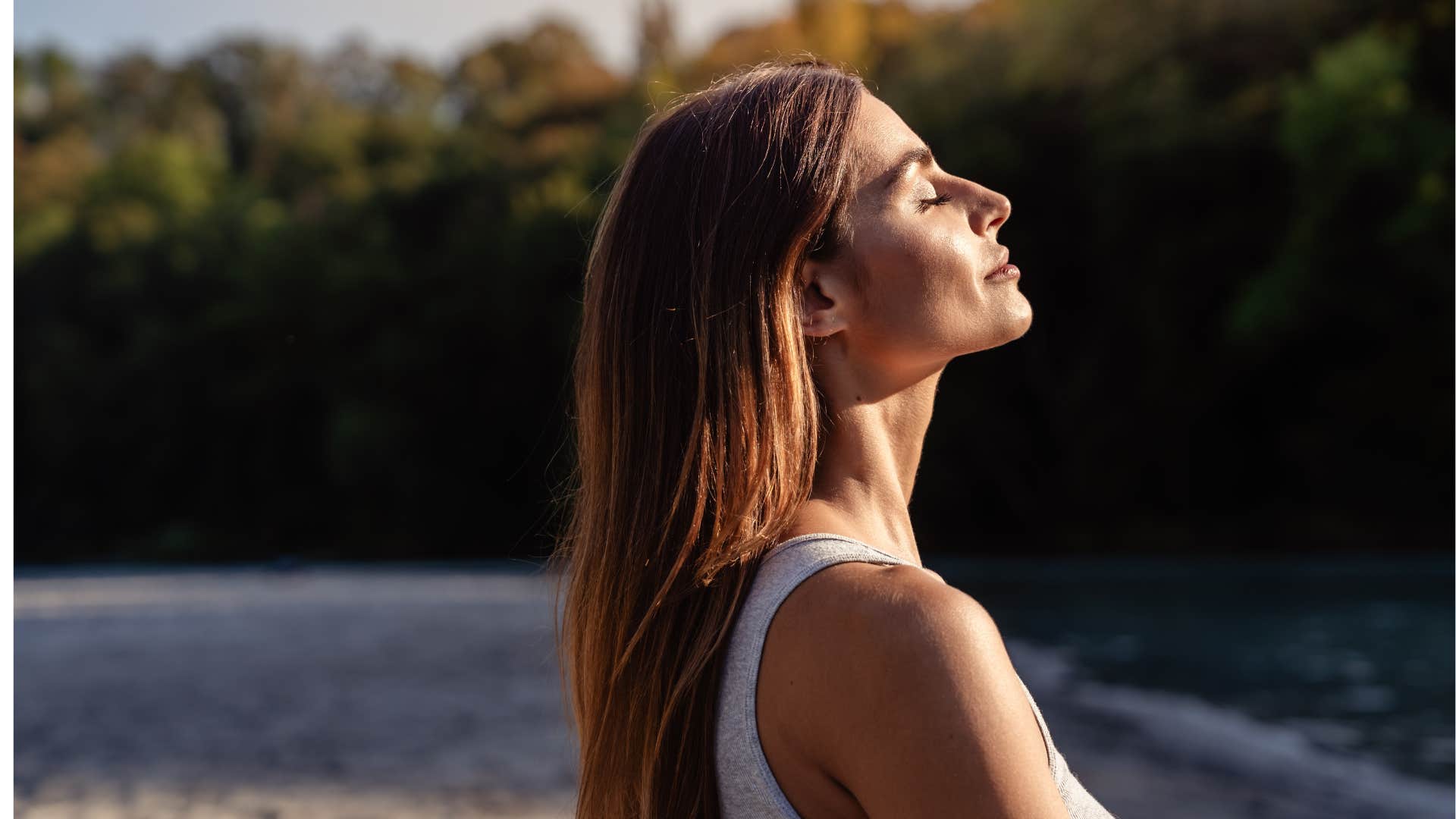 woman who stopped letting someone mess with her head and has emotional balance