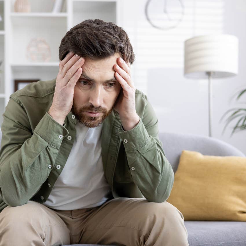 man who is more anxious than he needs to be taking his thoughts seriously