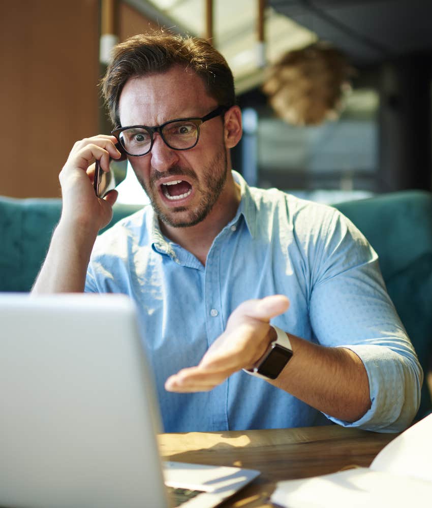 boss calling worker disloyal working second job