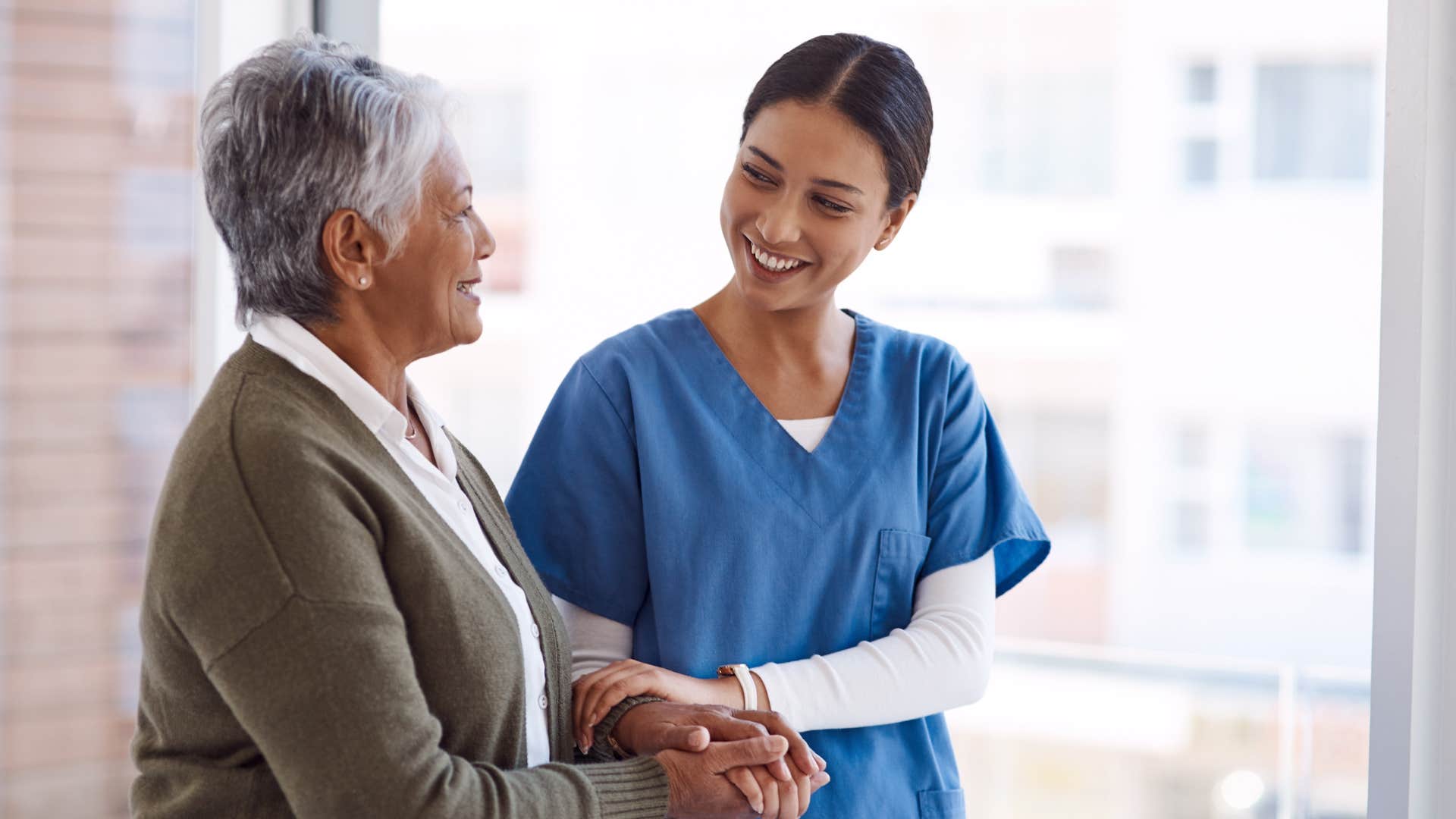 Person helps others to connect