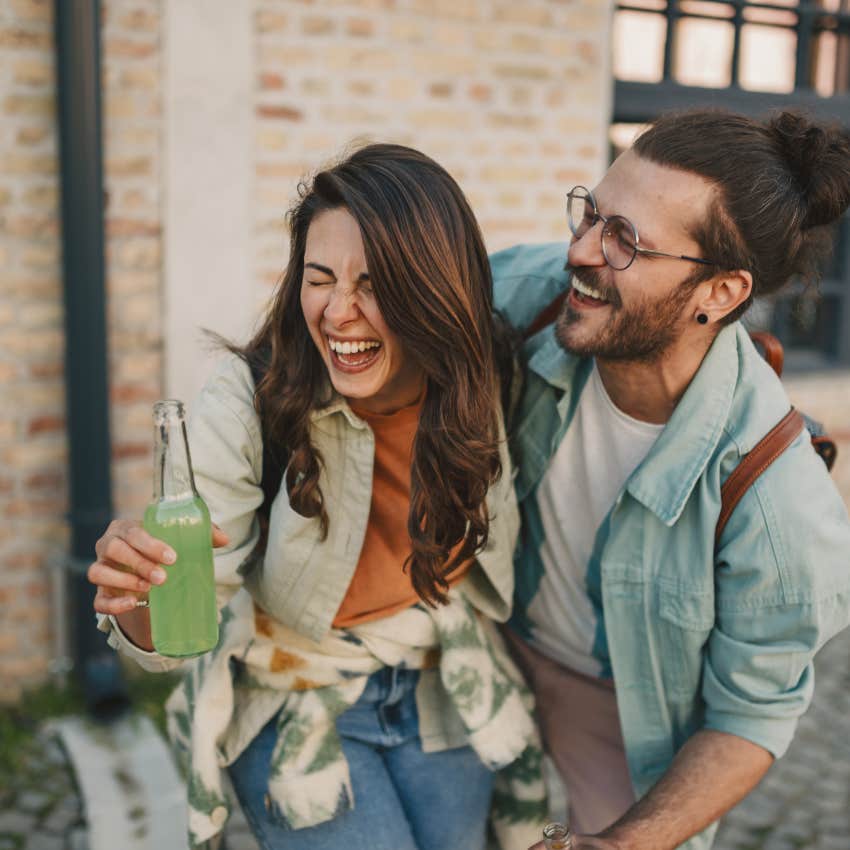 man who has a sense of humor as women can't get enough