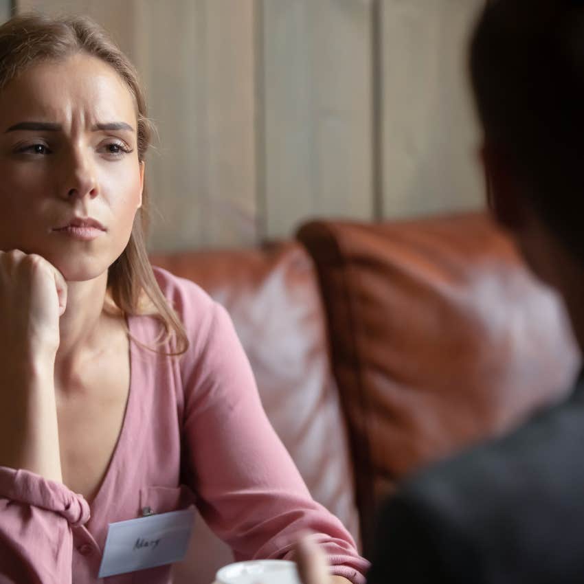 man who is pulling away from partner as the relaitonship is moving too fast