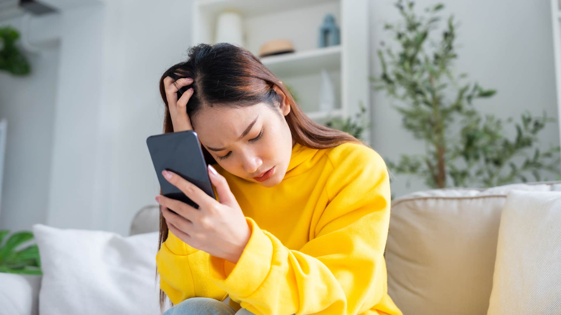 man who is cheating as he spends less time with woman