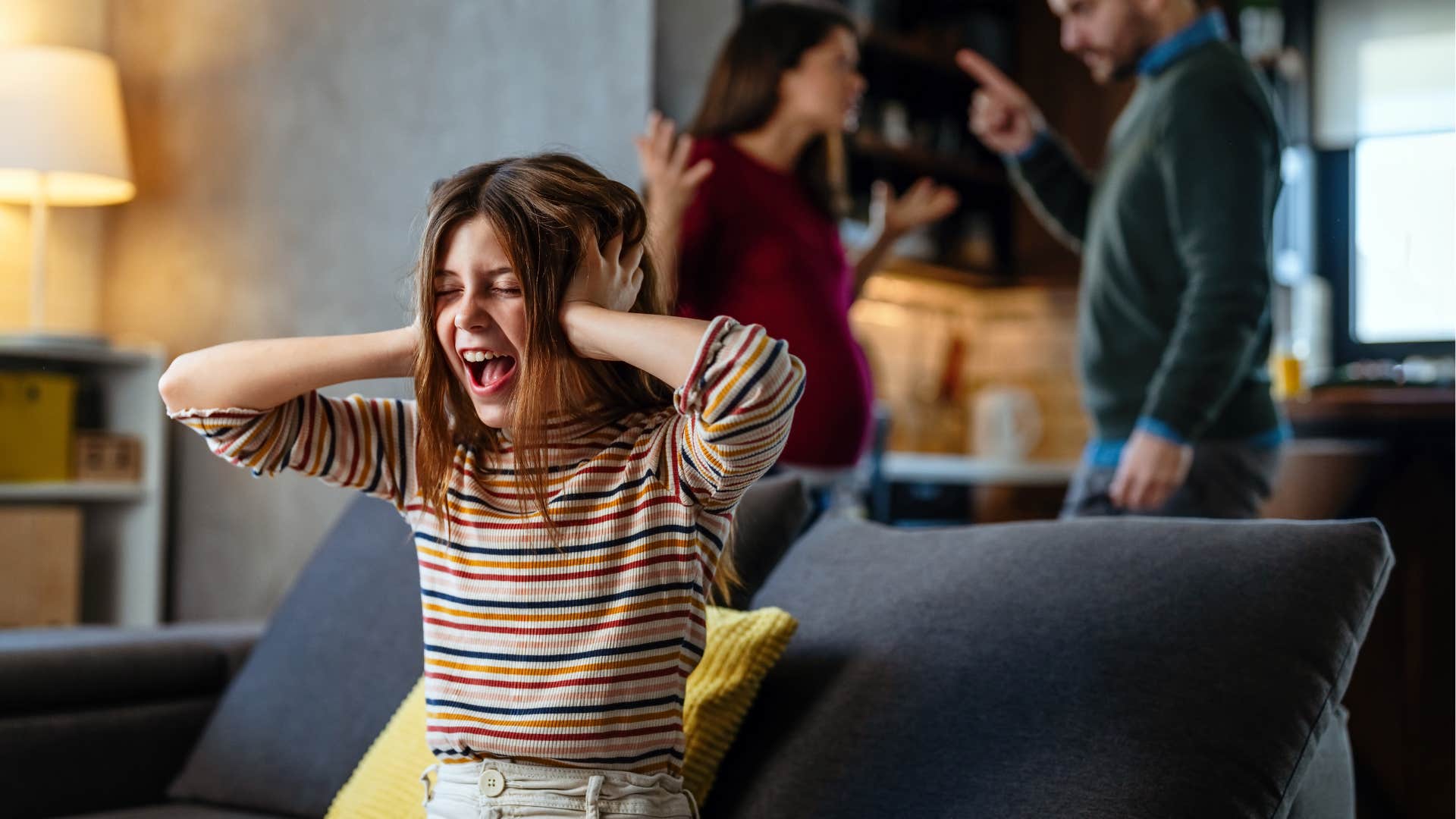 couple making financial stress let kids run show