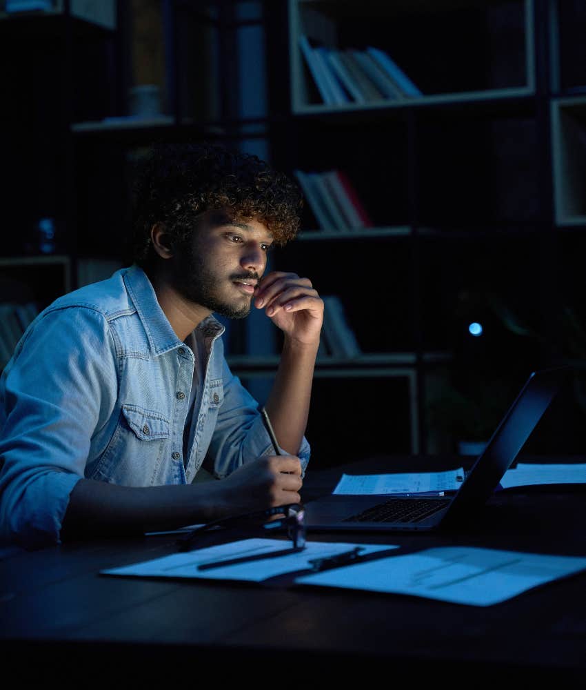 man looking second job boss calls worker disloyal