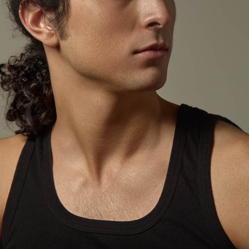 man with a jawline that woman find super-attractive