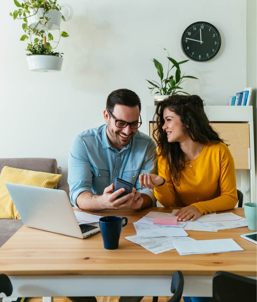 couple with $500,000 feeling less stress