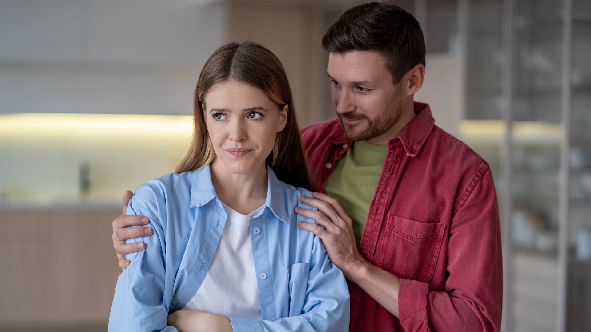 couple thinking about how they view marriage based on parents