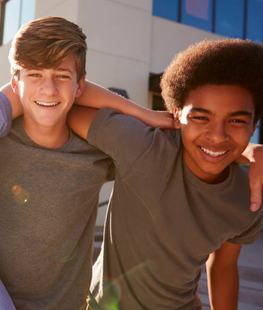 Two sons who stayed close to their parents as they grow up