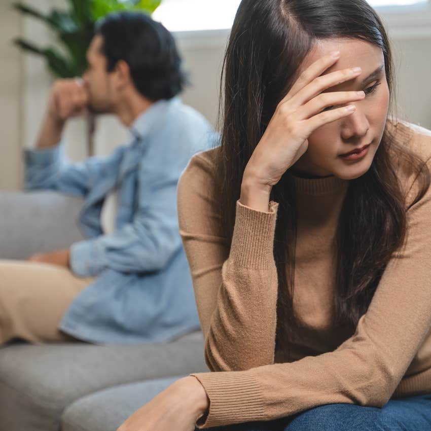 couple where they play the blame game as it's a sign of deep problems