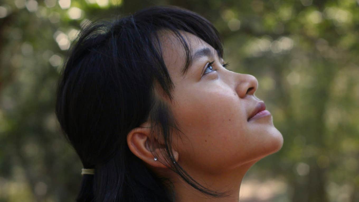 Peaceful person.