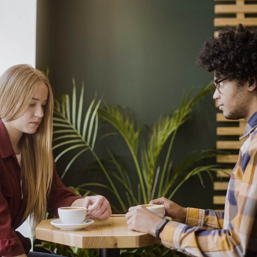 woman who is ignoring red flags as he attracts a heartless narcissist