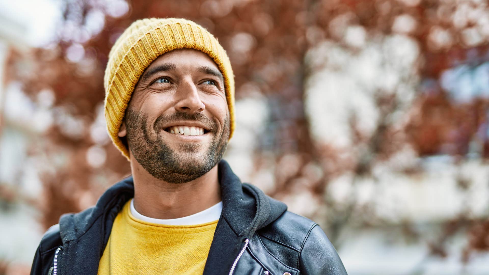 man nurturing his mental health out in nature