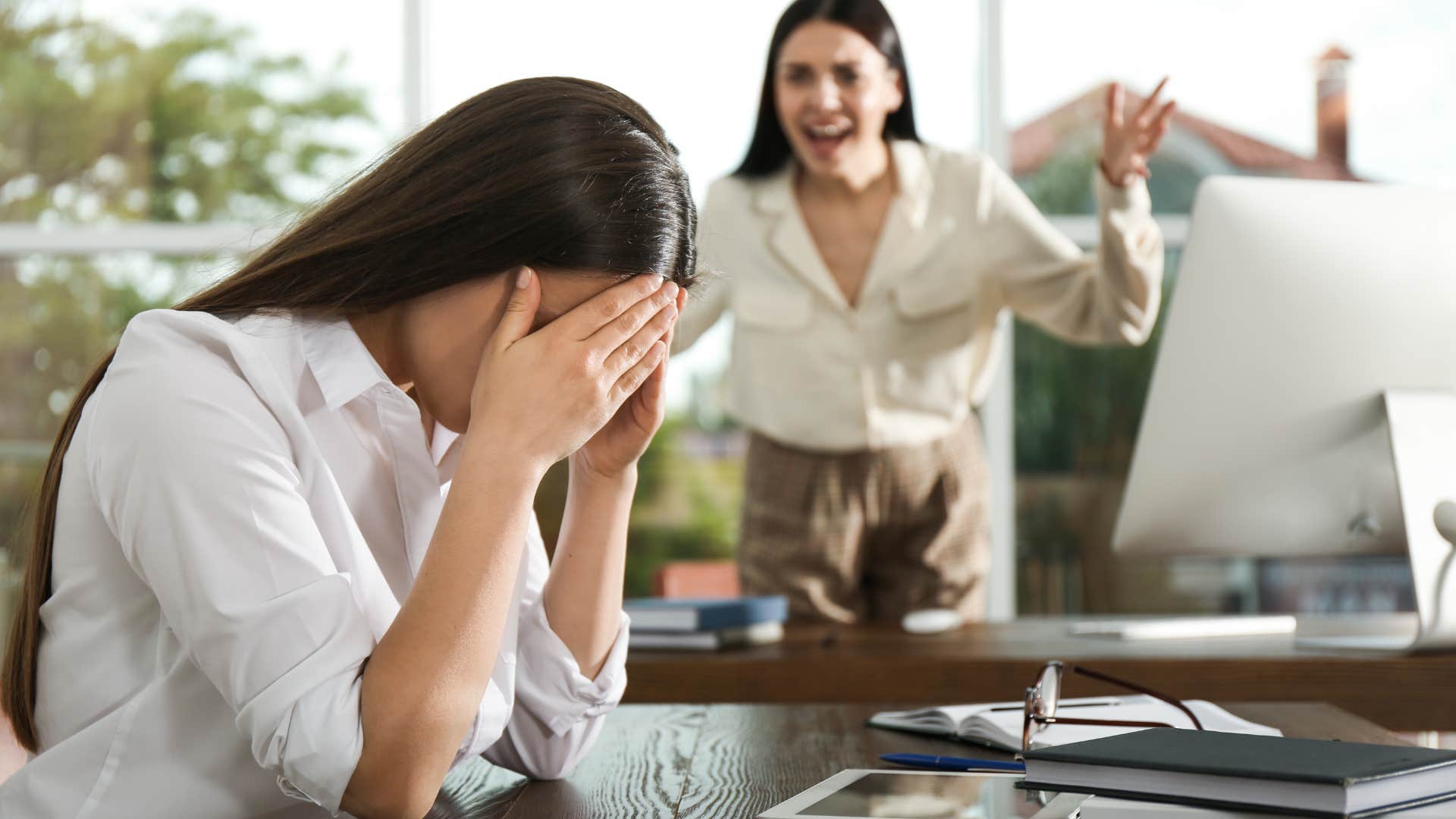 stressed worker feeling like she isnt valued