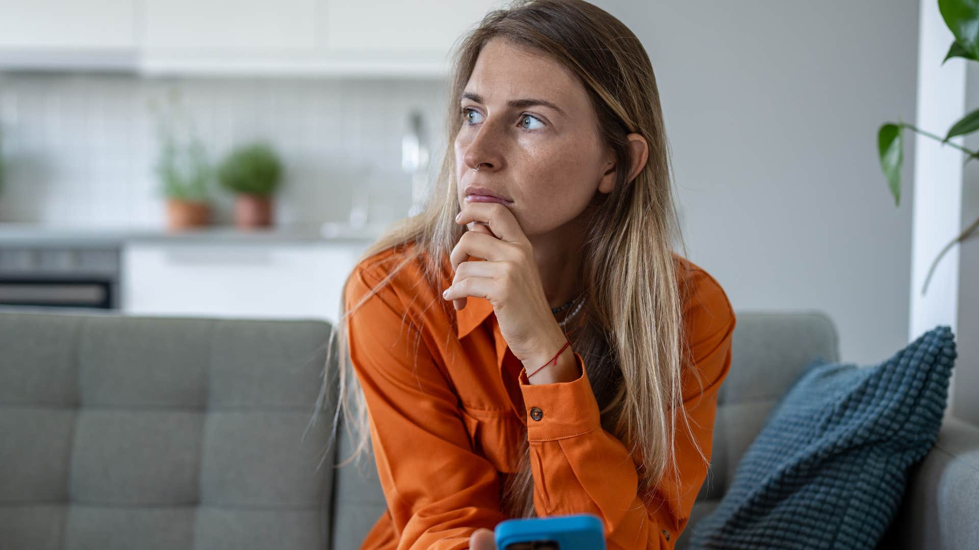 woman with an obsession with her appearance after using social media
