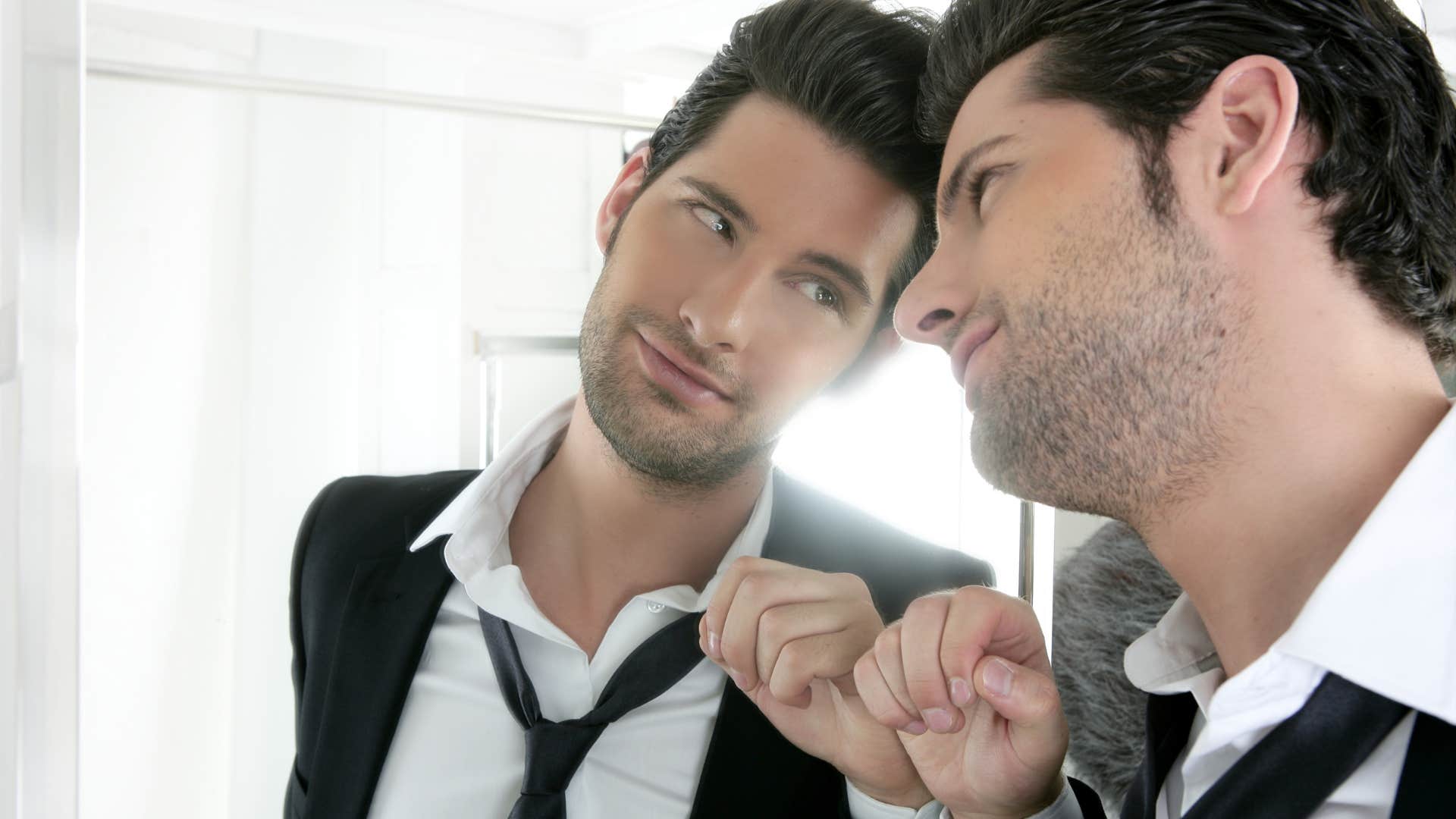 man who lacks compassion with an exaggerated sense of self