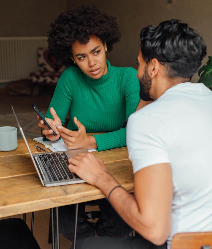 woman asking what solutions already tried phrase professionally say stop complaining