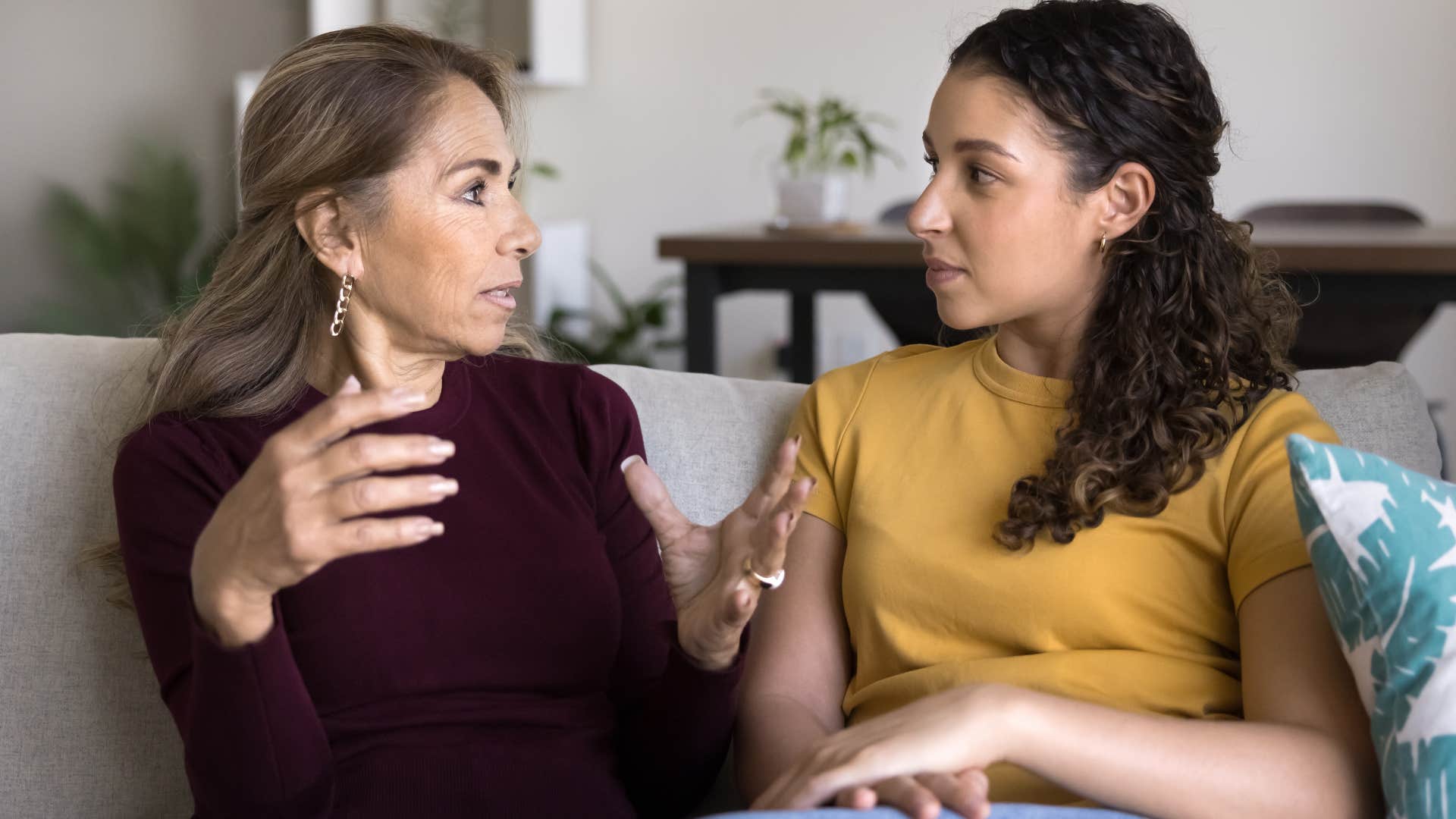 mom telling adult daughter because I said so