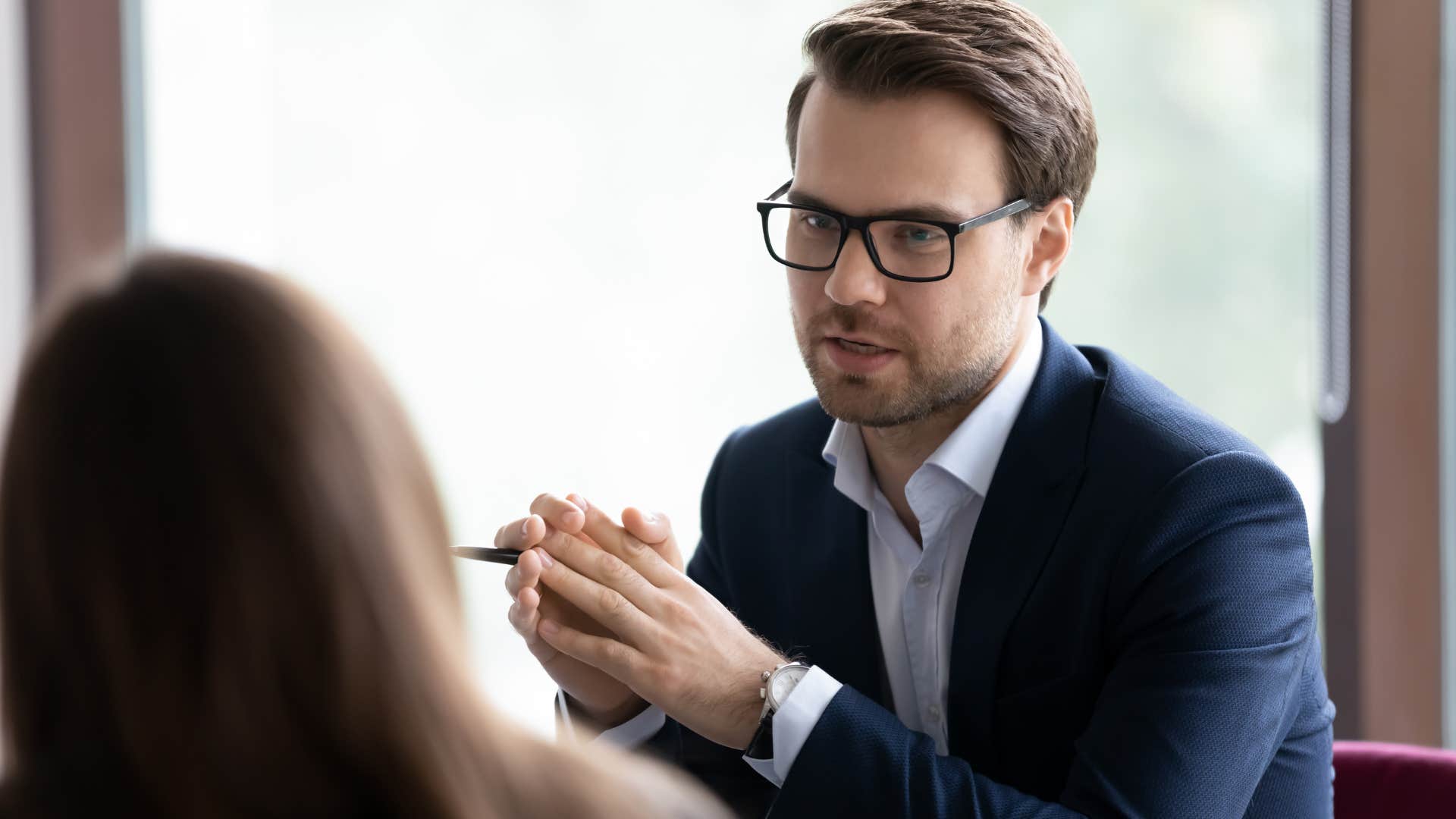 Man saying "I'm happy to listen, but only if I'm treated with respect."