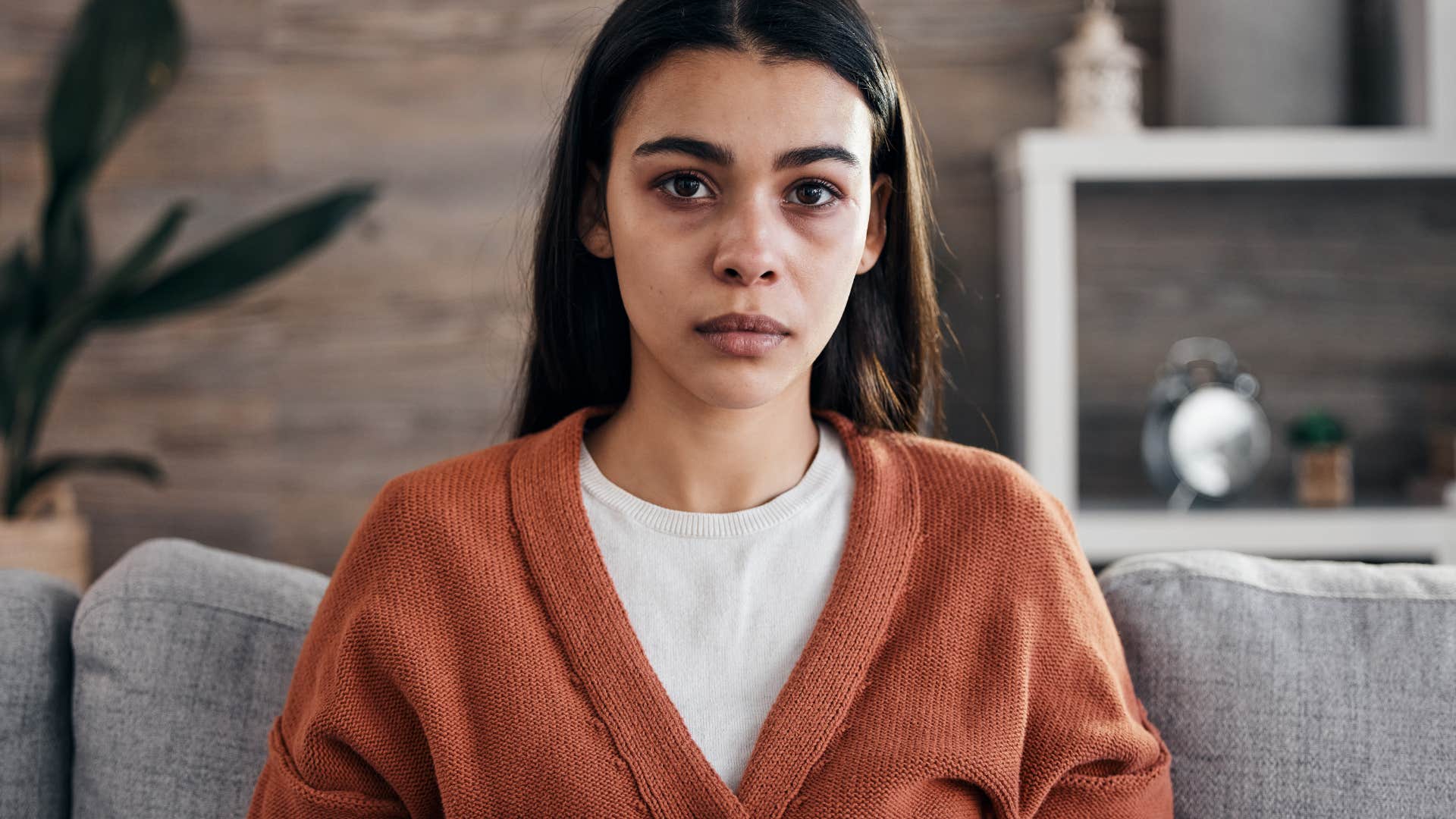 sad woman saying goodbye to illusion of healthy relationship